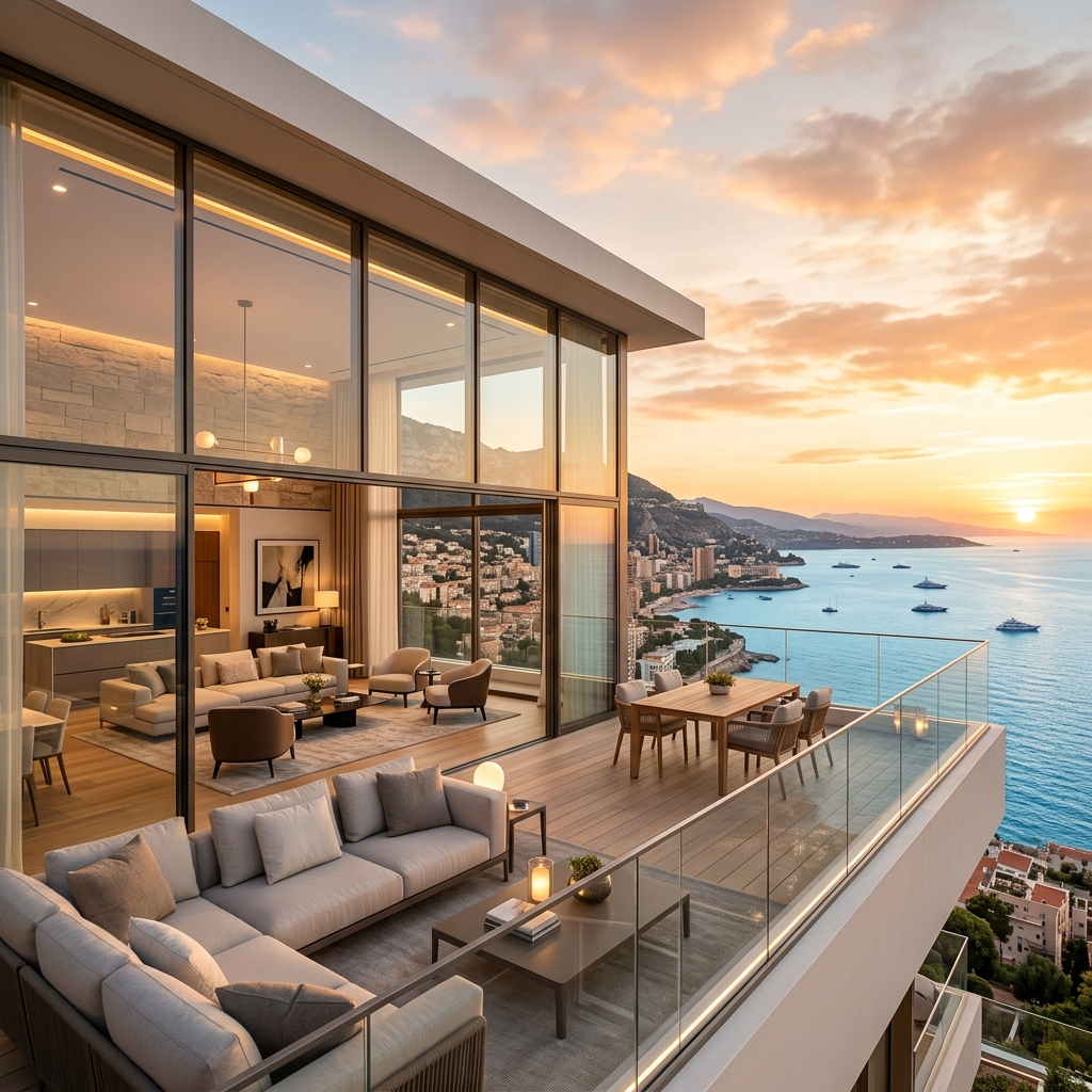 Luxury penthouse with terrace