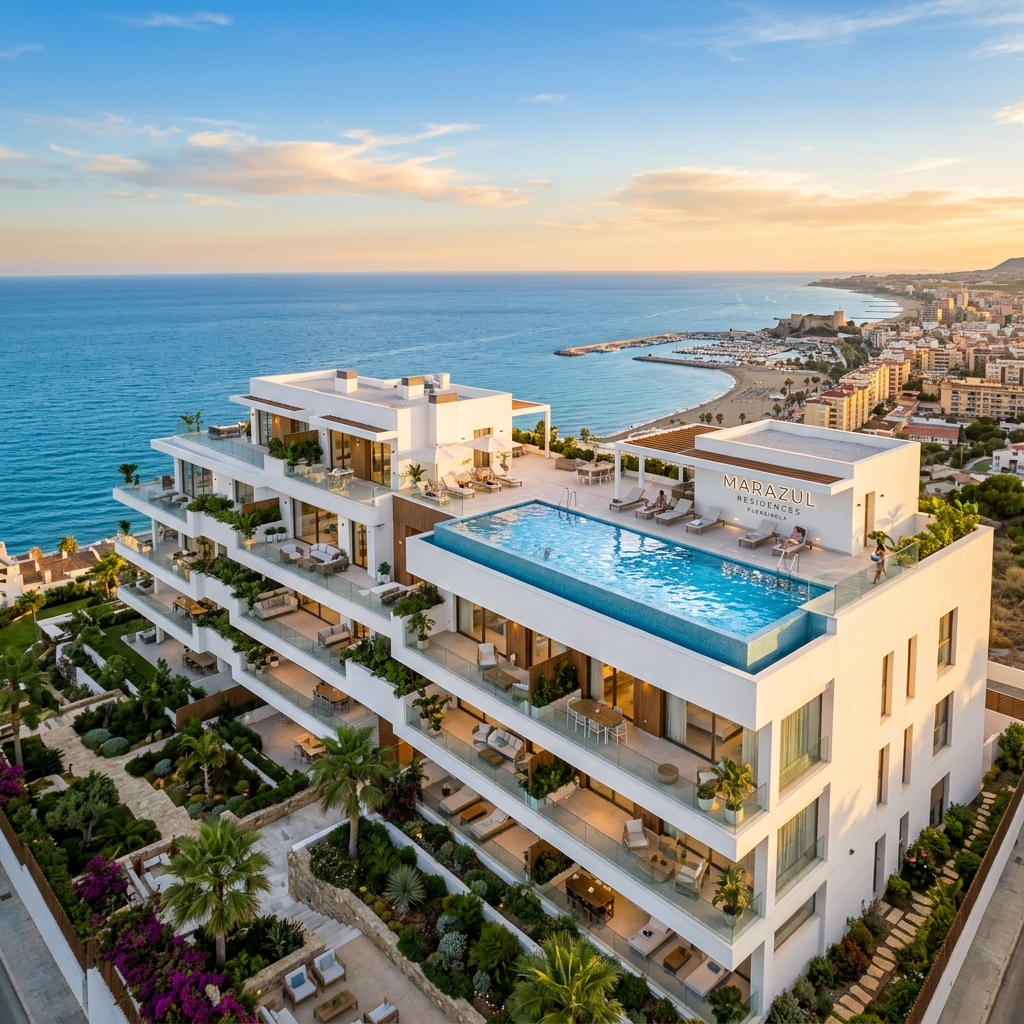 Modern apartment complex